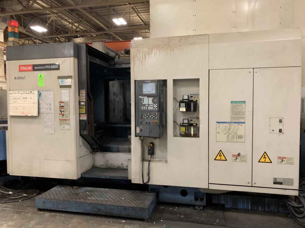2001 MAZAK FH-6800 CNC Horizontal Machining Center, s/n 152659, Mazatrol  640M CNC Control, 5-Station Pallet Changer, 506-Tool Mazak Tool Hive ATC,  (THERE ARE NO PALLETS WITH THIS MACHINE) (Plant Location: D4) 
