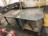 Lot of (2) Metal Rolling Tables, 38" x 40" & 36" x 44"