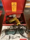 Lot Comprising Milwaukee Electric Drill and Makita 10mm Angle Drill