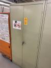 Lot of (2) Shop Cabinet w/ Contents Including Assorted Touch Panel Controls, Switches, Electronics and PPE