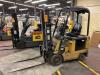 Caterpillar E3000-AC Electric Forklift, s/n A4EC110519, 3000 LB Capacity, Side Shift, w/ Exide System 3000 Battery Charger