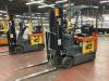 Toyota 7FBCU15 Electric Forklift, s/n 68991, 3000 LB Capacity, Side Shift, System 3000 Battery Charger