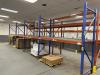 Row of (4) Sections of Pallet Racking, 10' H Uprights, (2) Sections 8' W, (2) Sections 10' W, 42" D