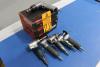 Lot of (4) Ingersoll Rand 3/8" Reversible Keyless Chuck Drills w/ Ingersoll Rand and Dynabrade Angle Grinders