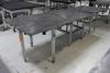 Lot of (3) 42" x 42" Rotating Top Steel Work Tables