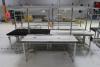 Lot of (5) 30 x 72" Work Benches w/ Light Rack