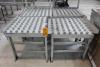 Lot of (4) 30" x 30" Roller Ball Table Transfer Type Conveyor