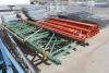 Lot of (8) Assorted Pallet Racking Uprights, Cross Beams and Wire Mesh Decking