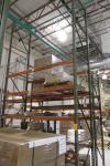 Section of 20' x 10' Cross Beams x 48" Deep Tear Drop Style Pallet Racking (EMS Shipping Area near SMT)