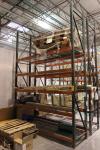 Section of 15' x 8' Cross Beams x 36" Deep Tear Drop Style Pallet Racking (EMS Shipping Area near SMT)