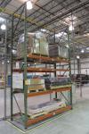 Single Section of 198" T x 10' Cross Beam x 48" Deep Tear Drop Style Pallet Racking (Metalworking Shipping Area)