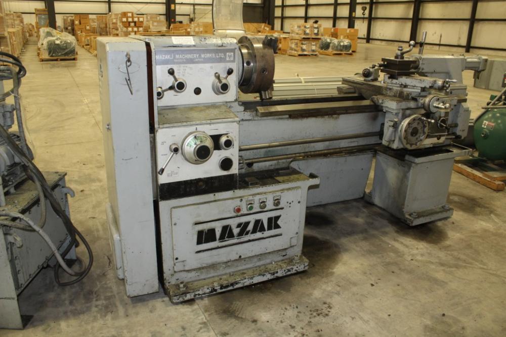 MAZAK GEARED HEAD ENGINE LATHE S N 25041 16