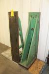 Lot of (2) Cast Iron Right Angle Plates, 12"W x 60"H x 24"D, 14"W x 60"H x 24"D