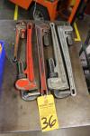 Lot of (5) Pipe Wrenches
