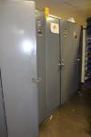 Lot of (3) 6-1/2' High 2-Door Supply Cabinets w/ Contents