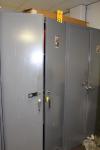 Lot of (2) 6-1/2' High 2-Door Supply Cabinets w/ Contents