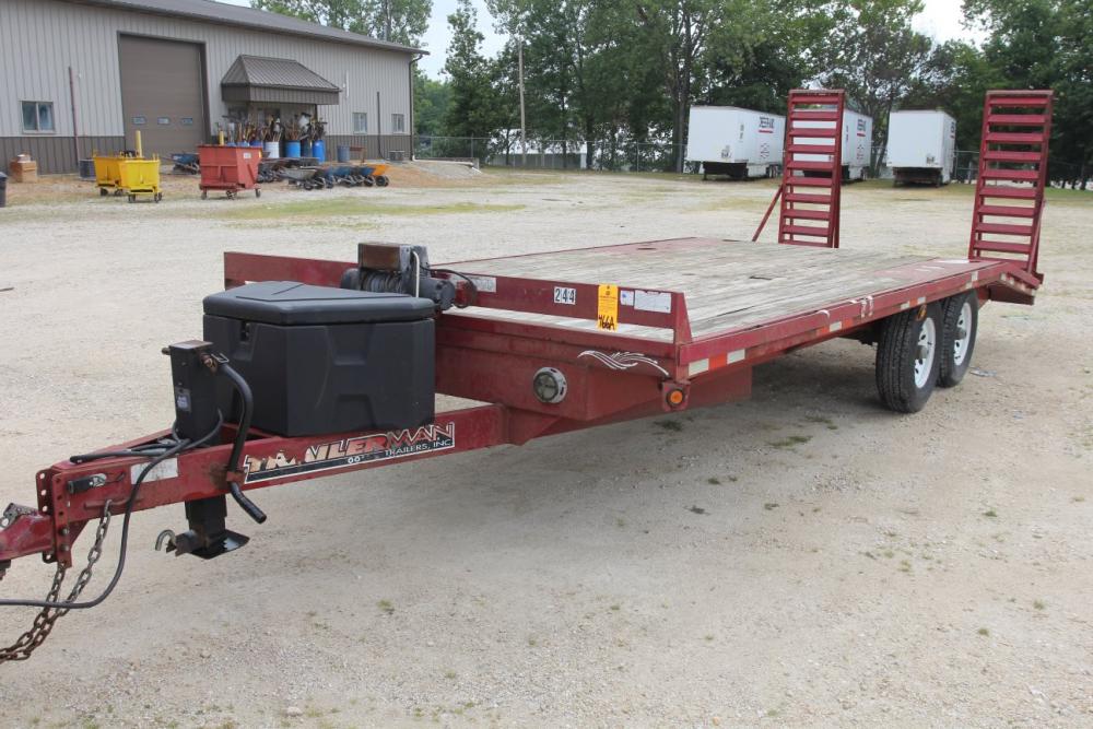 Trailerman Approx 16' L Car Flatbed Car Trailer w/ Flip ...